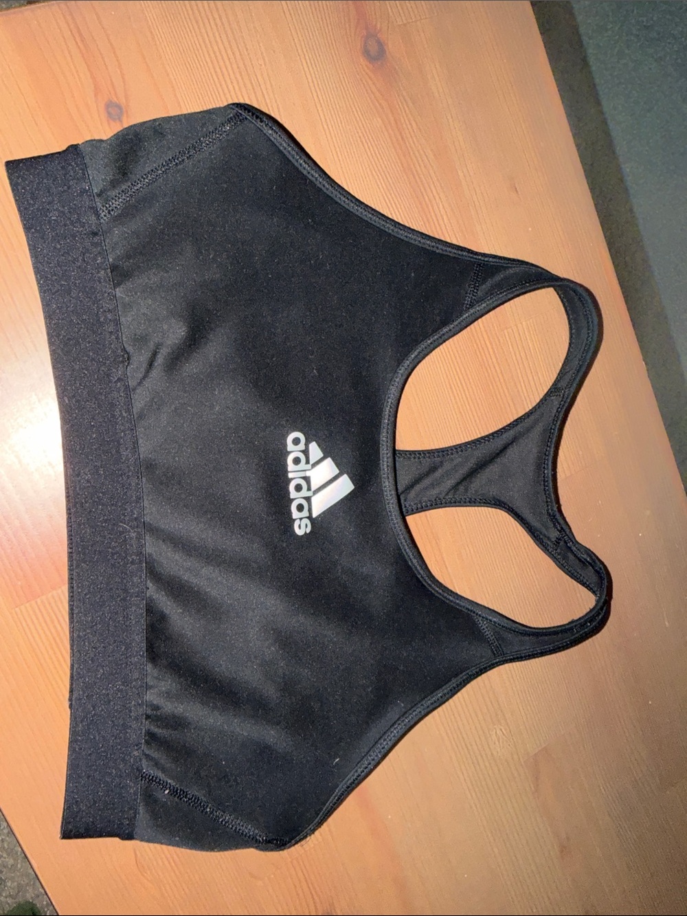 adidas Black Racerback Sports Bra